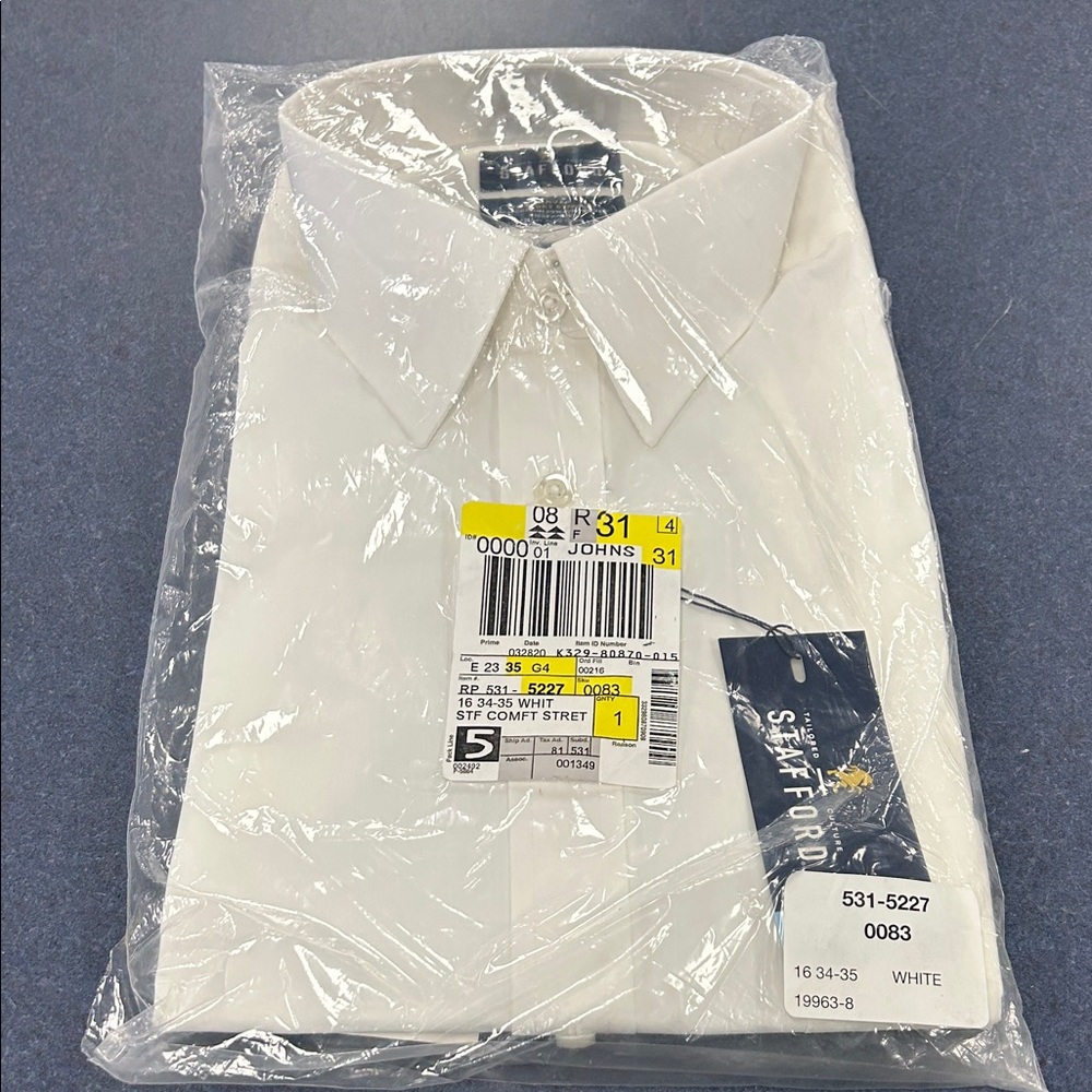White Men's Dress Shirt
